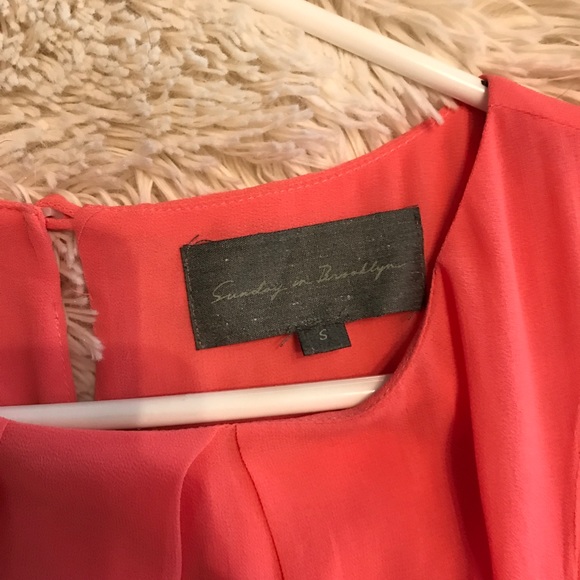 Sunday in Brooklyn Color Block High-Low Dress - Picture 3 of 7